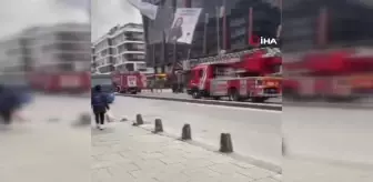 Maltepe'de işçilerin kaldığı konteynerde yangın çıktı