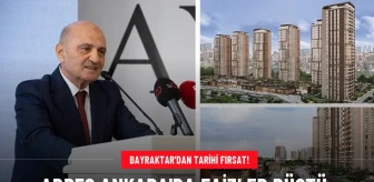 Bayraktar İnşaat'tan 50'nci Yılına Özel 72 Ay Vade %1,99 Kredi Oranı 'Adres Ankara Evleri'