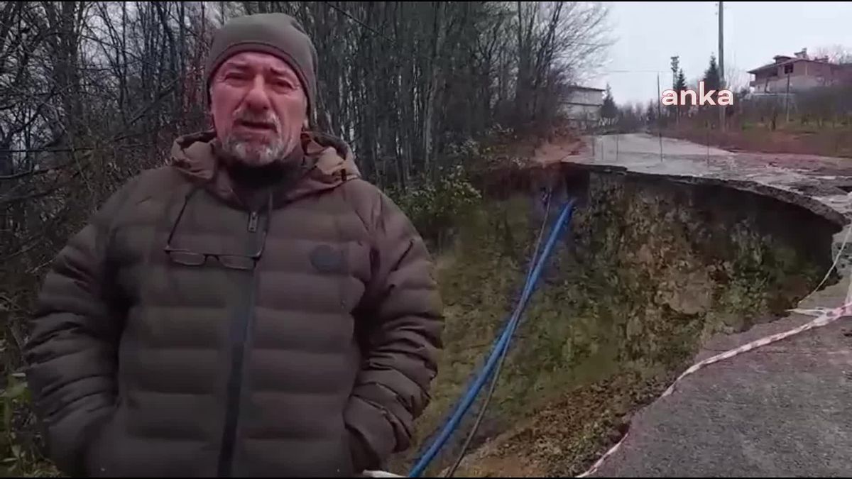 Ordu'da yol çalışmaları sonucu heyelan tehlikesi