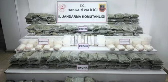 Hakkari'nin Yüksekova ilçesinde 109 kilo 504 gram uyuşturucu ele geçirildi