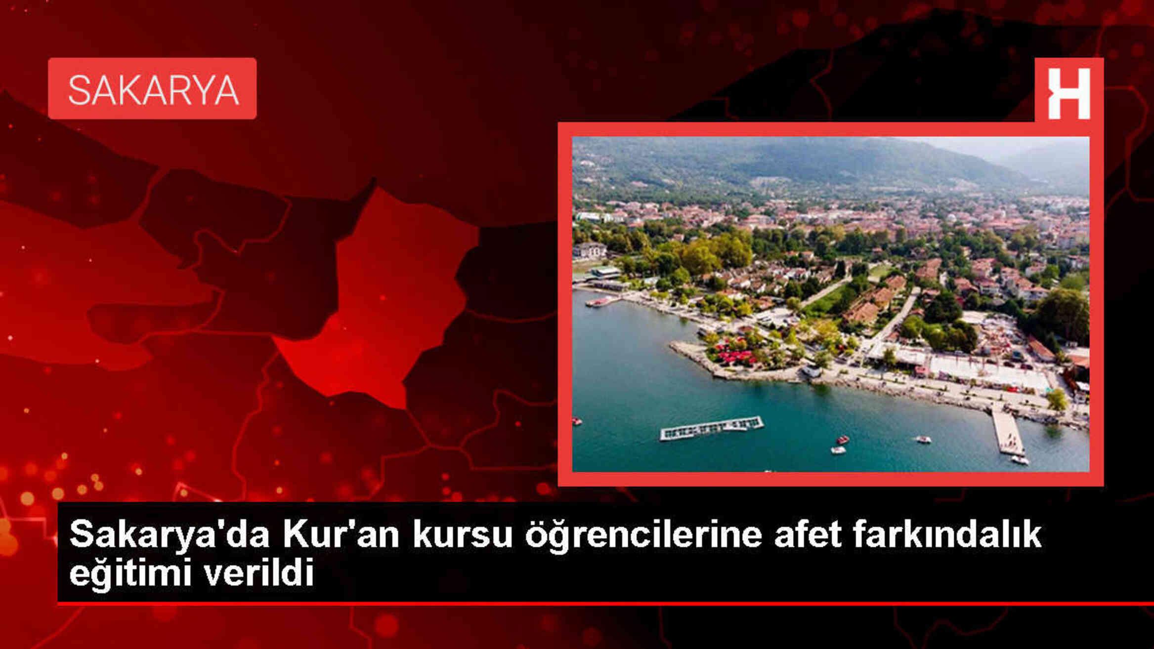 Sakarya'da Akşemsettin Camii Kur'an Kursu öğrencilerine afet farkındalık eğitimi