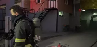 Kartepe'de çelik konstrüksiyon iş yerinde yangın çıktı