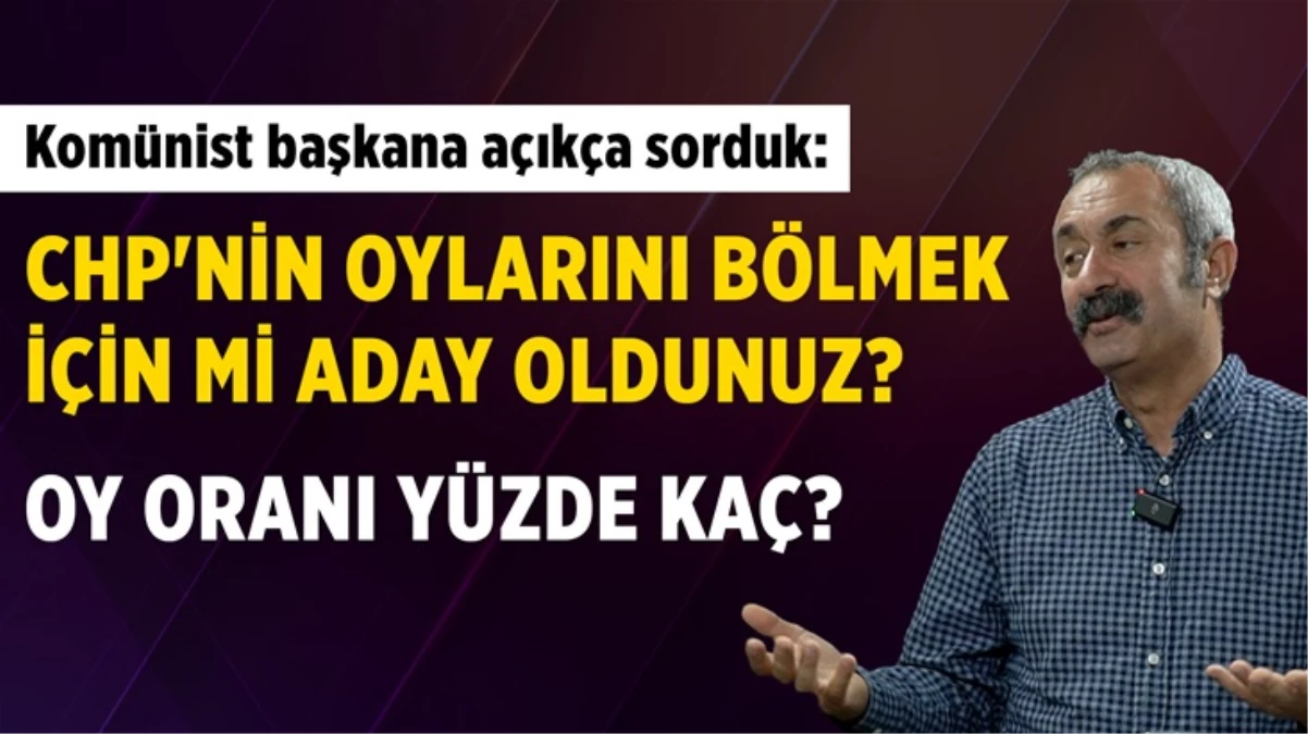 Fatih Mehmet Maçoğlu'na açıkça sorduk: CHP'nin oylarını bölmek için mi Kadıköy'den aday oldunuz?
