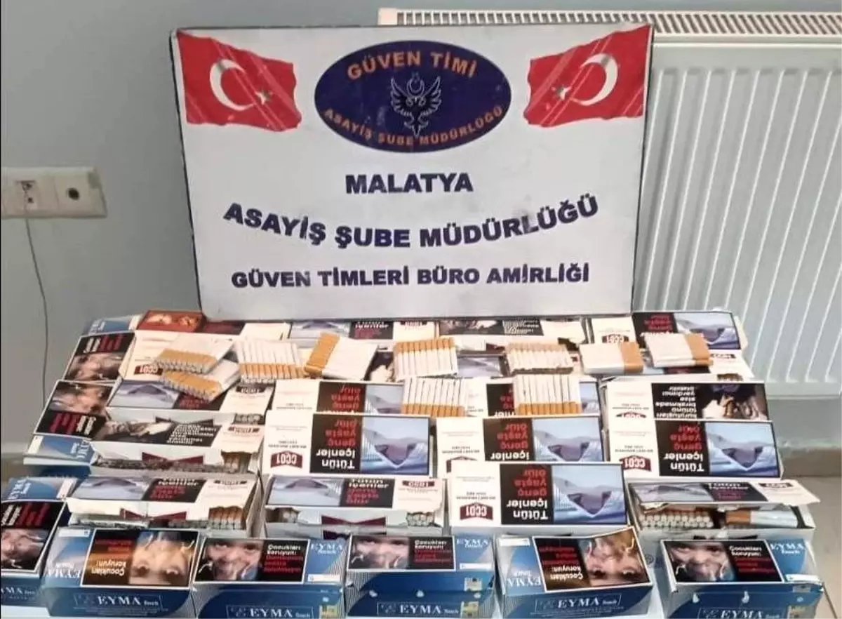 Malatya'da 120 Bin Adet Gümrük Kaçağı Sigara Ele Geçirildi