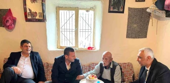 Batman'ın Kozluk ilçesinde 129 yaşındaki vatandaşın doğum günü kutlandı