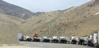 İran'dan kaynaklı sorun nedeniyle Esendere Gümrük Kapısı'nda 15 kilometrelik tır kuyruğu oluştu
