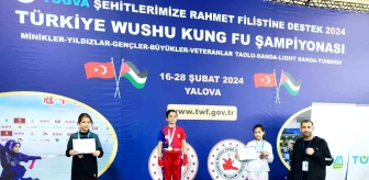 Sinop'tan Yalova'da düzenlenen Wushu Kung Fu Şampiyonası'nda Türkiye üçüncüsü