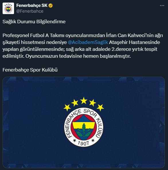 Haftalarca forma giyemeyecek! Fenerbahçe'de İrfan Can'ın sakatlığı belli oldu