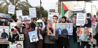 Batı Şeria'da İsrail hapishanelerinde tutuklu bulunan Filistinlilere destek gösterisi düzenlendi