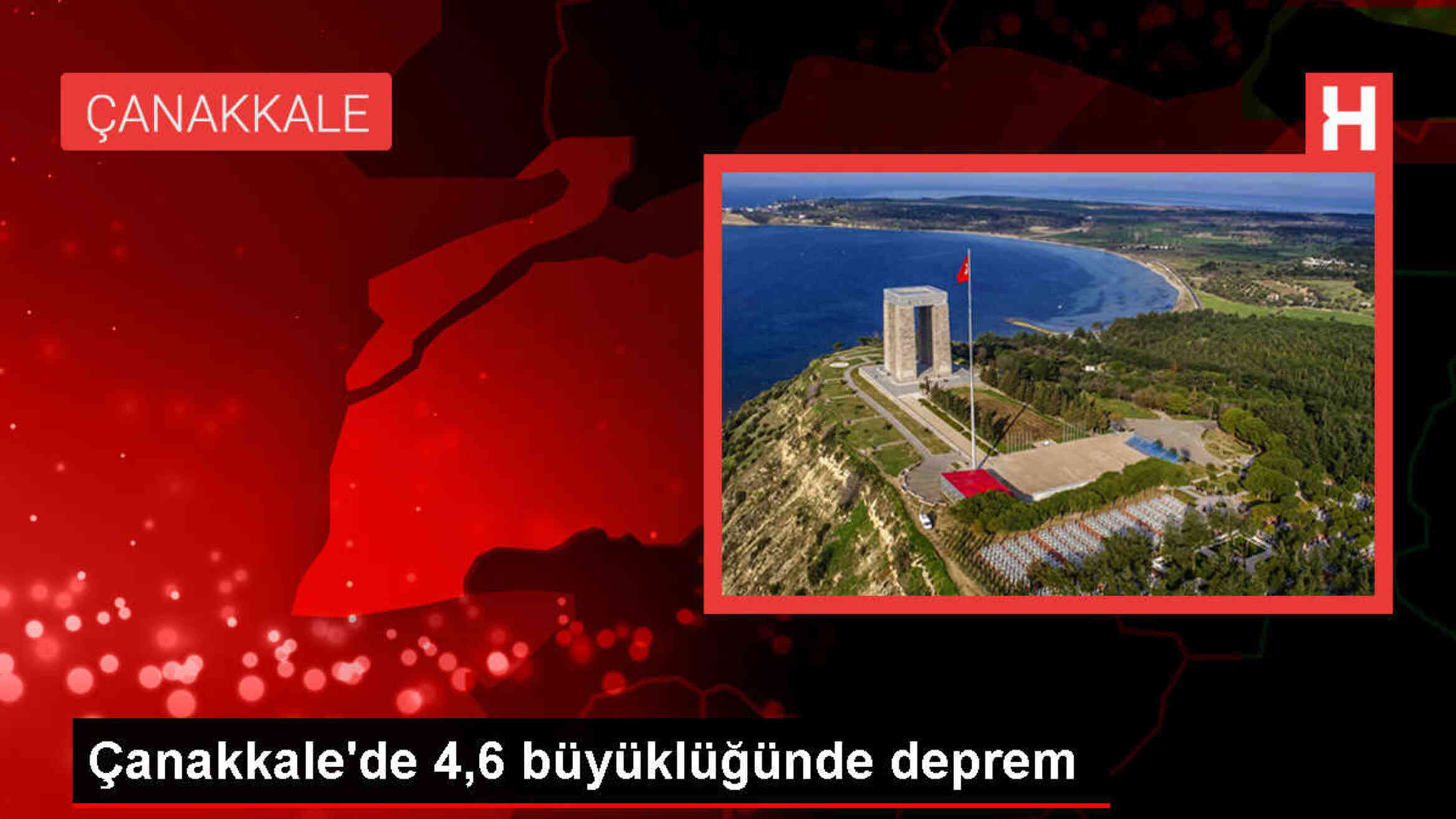 Çanakkale'nin Biga ilçesinde 4,6 büyüklüğünde deprem