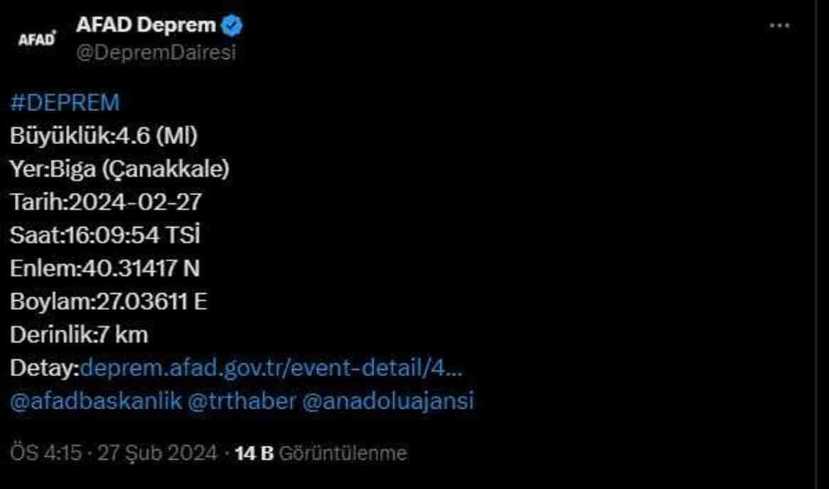 Deprem İstanbul'da hissedildi mi? Depremin büyüklüğü ne?