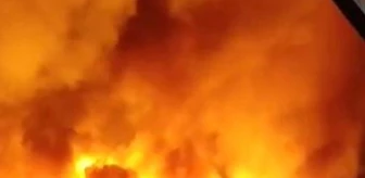 Afyonkarahisar'da Eber Gölü'nde Sazlık Alanında Yangın Çıktı