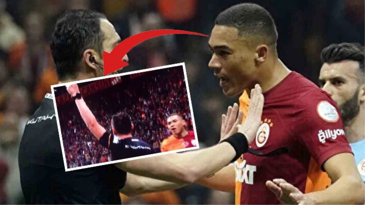 Galatasaraylı Carlos Vinicius'un hakeme küfürlü tepkisi sosyal medyanın gündeminde