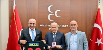 MHP Genel Başkanı Devlet Bahçeli, Fatih Karagümrük Spor Kulübü Başkanı Süleyman Hurma ile Görüştü