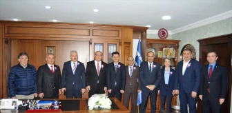 Trabzon Vergi Dairesi Başkanı Ahmet Günçavdı, TTSO ve TESOB'u ziyaret etti