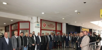 Muharrem Tutuş, Türkiye Muhtarlar Derneği Kocaeli Şubesi Başkanı Mustafa Ersoy'u ziyaret etti