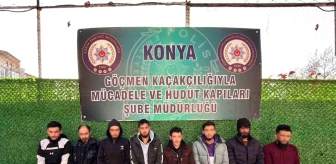 Konya'da 13 düzensiz göçmen yakalandı, 2 araç sürücüsü tutuklandı