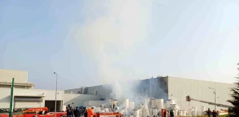 Manisa Organize Sanayi Bölgesi'nde İpek Kağıt Fabrikası'nda Yangın Çıktı