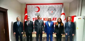 Vali Mustafa Çiftçi, Yeşilay ve Kızılay Erzurum Şubelerini Ziyaret Etti