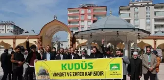 Şanlıurfa ve Kilis'te İsrail'in Gazze'ye yönelik saldırılarına tepki gösterildi