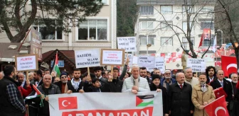 Kastamonu'da İsrail saldırılarını kınamak için yürüyüş düzenlendi