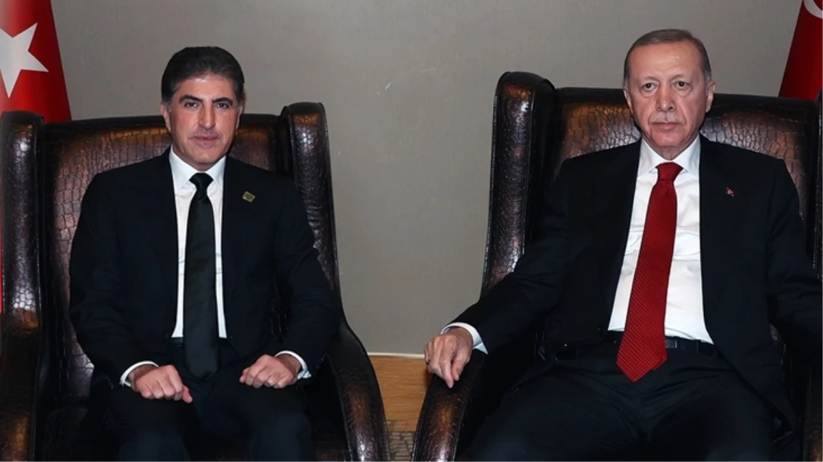 Neçirvan Barzani ile görüşen Erdoğan'dan bölge ülkelerini kalkındıracak projeye tam destek