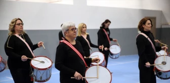 Kastamonu'da Halime Çavuş Kadın Derneği Bando Takımı Gösteriye Hazırlanıyor