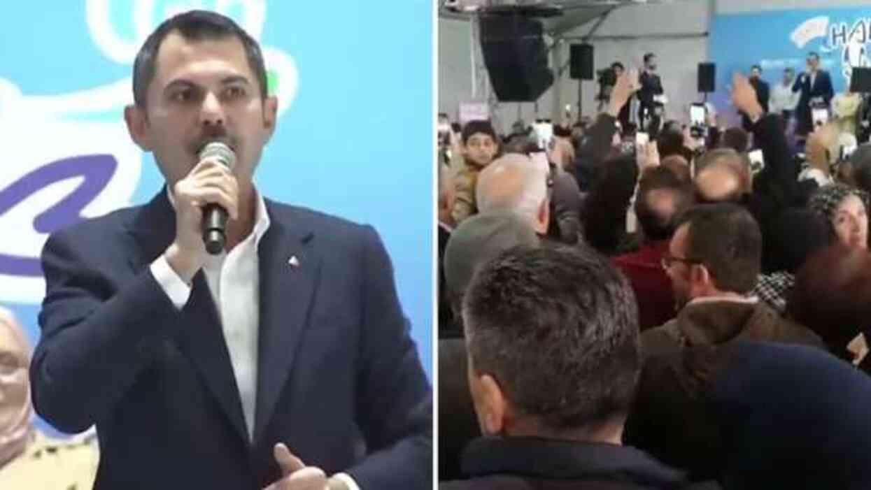 Murat Kurum, kendisine atılan sloganları destek sandı: Allah razı olsun