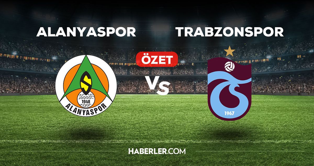 Alanyaspor Trabzonspor maç özeti ve golleri izle! (VİDEO) Alanyaspor Trabzonspor maçı özeti! Golleri kim attı, maç kaç kaç bitti?