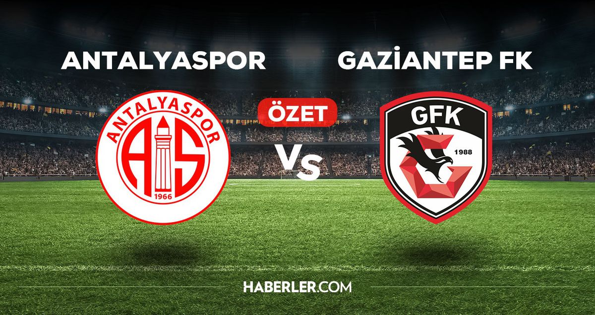 Antalyaspor Gaziantep FK maç özeti ve golleri izle! (VİDEO) Antalyaspor Gaziantep FK maçı özeti! Golleri kim attı, maç kaç kaç bitti?