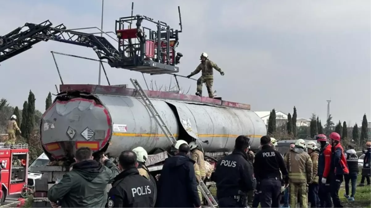 Ataşehir'de akaryakıt tankerinde patlama! 1 ölü, 3 yaralı