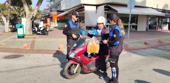 Alanya'da Motosiklet Sürücülerine Bilgilendirme Yapıldı