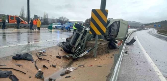 Kütahya'da trafik kazasında 1 kişi hayatını kaybetti