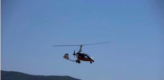 İzmir İl Jandarma Komutanlığı Cayrokopter ile trafik denetimi yaptı
