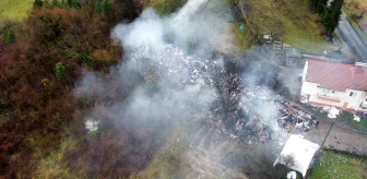 Zonguldak'ta tekstil atölyesinde çıkan yangın söndürüldü