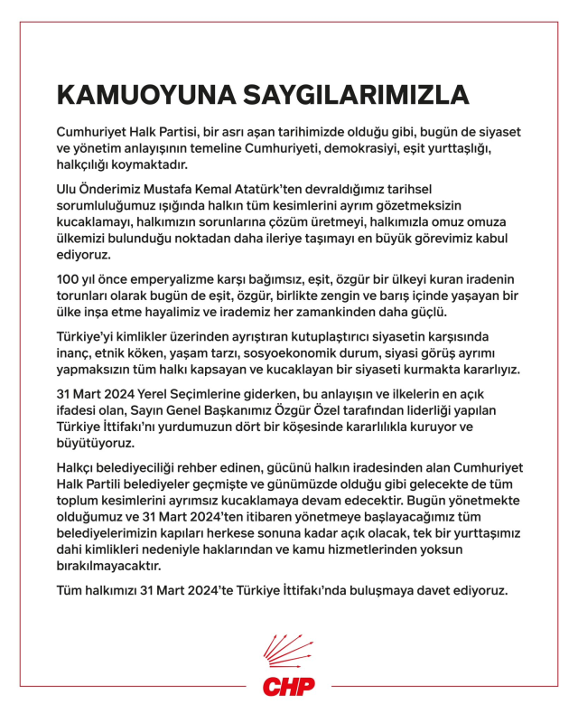 CHP, 'DEM Parti'ye kapıları kapatacağım' diyen Burcu Köksal'ın sözleri sonrası bildiri yayınladı