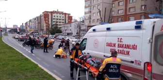 Çorlu'da motosikletin yayaya çarptığı kazada 2 kişi yaralandı
