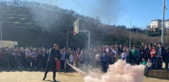 Giresun'da Okullarda Yangın ve Tahliye Tatbikatı Gerçekleştirildi