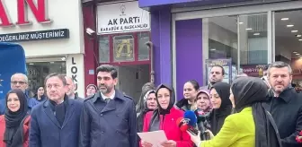 AK Parti Karabük Kadın Kolları Başkanı 8 Mart Dünya Kadınlar Günü için basın açıklaması yaptı