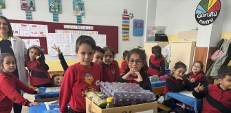 Kayseri'de İlkokul Öğrencilerinden Ramazan Kolisi Yardımı
