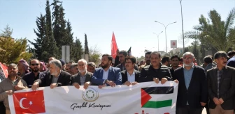 İsrail'in Gazze'ye yönelik saldırıları Şanlıurfa'da protesto edildi