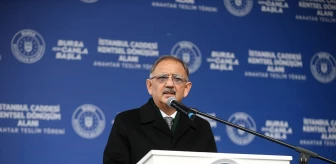 Bakan Özhaseki, Bursa'da İstanbul Caddesi Kentsel Dönüşüm Alanı Anahtar Teslim Töreni'nde konuştu Açıklaması