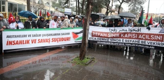 Diyarbakır'da Hekimler İsrail'in Gazze'ye Saldırılarına Tepki Gösterdi
