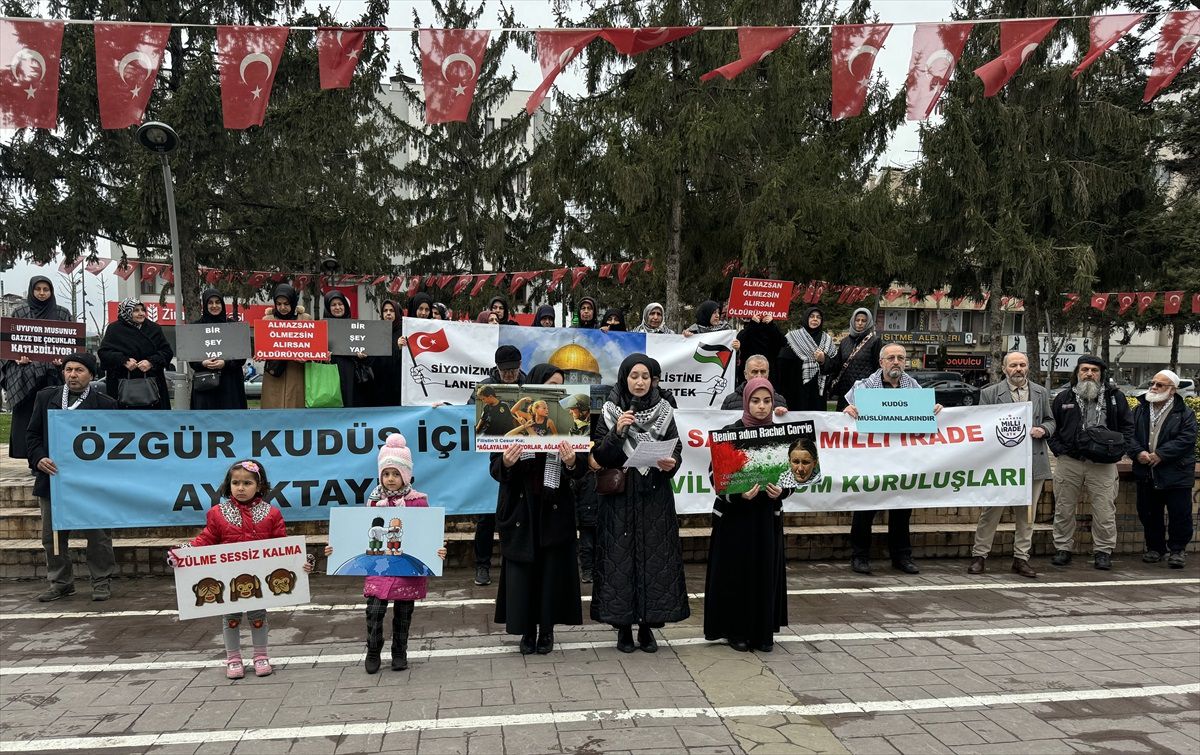 Sakarya'da İsrail'in Gazze'ye yönelik saldırıları kınandı