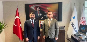 AK Parti Karabük Milletvekili Cem Şahin İŞKUR İl Müdürü'nü ziyaret etti