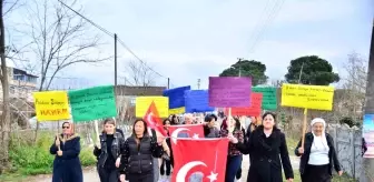 Samsun'da Kadınlar Günü için Farkındalık Yürüyüşü