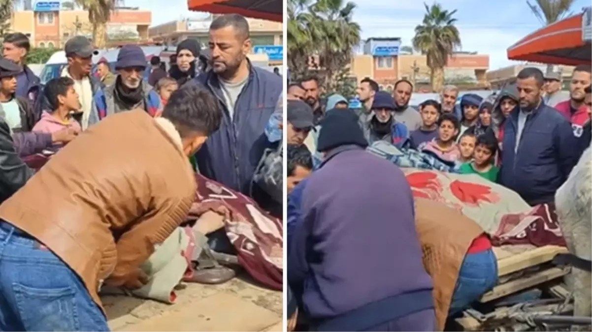 İsrail saldırısında can veren Filistinliler eşek arabalarıyla taşındı