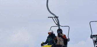 Artvin Atabarı Kayak Merkezi'nde Kar Kalınlığı 1 Metreye Ulaştı