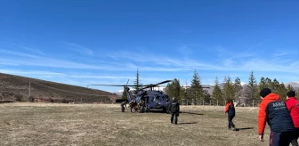 Alman turistlerle dağ kayağı yapan Türk rehberin cenazesi helikopterle alındı