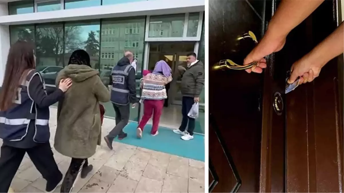 'Dil Düşürme' yöntemiyle girdikleri evlerden 725 bin lira değerinde hırsızlık yapan 2 kişi tutuklandı